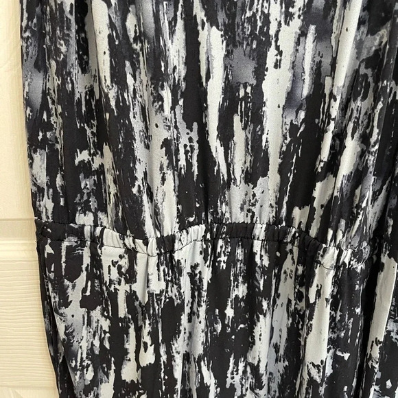 Michael Kors Women's Scoop Cowl Neck Belted Sleeveless Dress Size Medium Blue - Picture 4 of 8